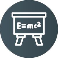 Relativitätstheorie kreatives Icon-Design vektor