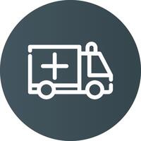 Krankenwagen kreatives Icon-Design vektor