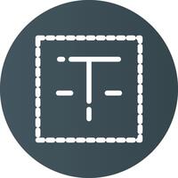 Textfeld kreatives Icon-Design vektor