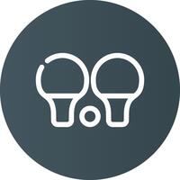 Tischtennis kreatives Icon-Design vektor