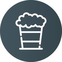 Popcorn kreatives Icon-Design vektor