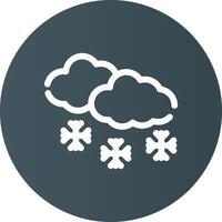 Schnee kreatives Icon-Design vektor