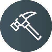 Hammer kreatives Icon-Design vektor