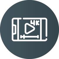 Video-Streaming kreatives Icon-Design vektor