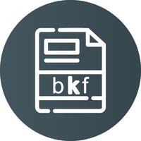 bkf kreativ ikon design vektor