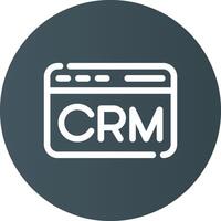 crm kreativ Symbol Design vektor