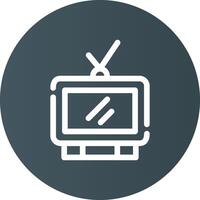 kreatives Icon-Design für das Fernsehen vektor