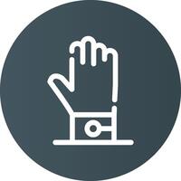 Handschuh kreatives Icon-Design vektor