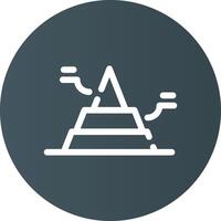 Basic Pyramide kreativ Symbol Design vektor