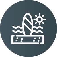 Paddle Surf kreatives Icon-Design vektor