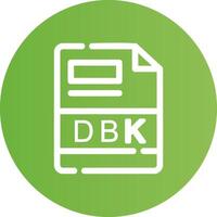 dbk kreativ ikon design vektor