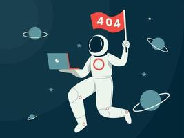 Seite nicht gefunden, 404-Fehler, Webseitenbanner, Suchergebniskonzept-Illustrationsvektor