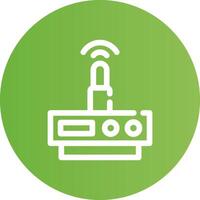 WLAN-Router kreatives Icon-Design vektor