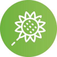 Sonnenblume kreatives Icon-Design vektor