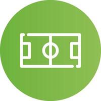 Fußball Feld kreativ Symbol Design vektor