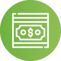 Geld kreatives Icon-Design vektor