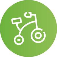 Fahrrad Spielzeug kreativ Symbol Design vektor