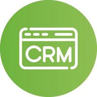 crm kreativ Symbol Design vektor