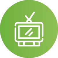 kreatives Icon-Design für das Fernsehen vektor