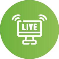 kreatives Icon-Design für Live-Streaming vektor