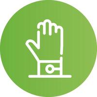 Handschuh kreatives Icon-Design vektor