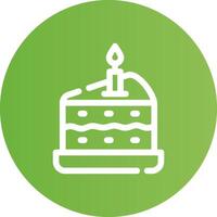 Kuchen kreatives Icon-Design vektor