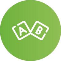 ABC-Block kreatives Icon-Design vektor