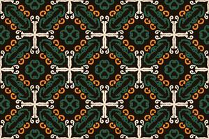 Muster mit Blumen- und geometrisch Elemente. sich überschneiden gebogen und Gerade Fett gedruckt Streifen Bildung abstrakt Blumen- Ornament. Vektor Hintergrund zum Design. nahtlos dekorativ Gitter zum Jalousie.