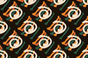 afrikanisch Mode nahtlos Muster Ornament im beschwingt Farben, Bild Kunst und abstrakt Hintergrund zum Stoff drucken, Schal, Schal, Teppich, Kopftuch, Taschentuch vektor
