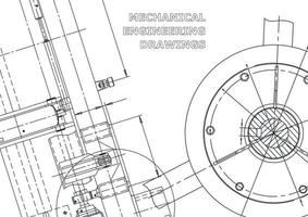 omslag. vektor tekniska ritningar. tillverkning av mekaniska instrument. tekniska abstrakta bakgrunder. teknisk illustration
