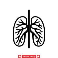 Mensch Lunge Anatomie Diagramme im Vektor Format zum medizinisch Tagebuch Veröffentlichungen