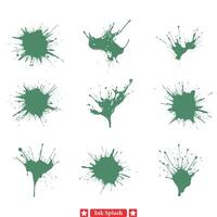 djärv bläck stänk vektor konst samling perfekt för modern visuell begrepp