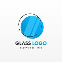 kreativ Design Glas Logo Vorlage vektor