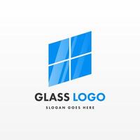 kreativ Design Glas Logo Vorlage vektor