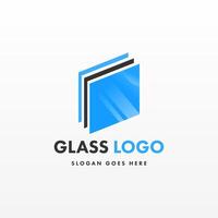 kreativ Design Glas Logo Vorlage vektor