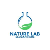 labb logotyp design ,natur laboratorium logotyp mönster vektor, vetenskap logotyp vektor mall