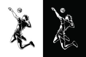 Volley Ball Sport Illustration Vektor