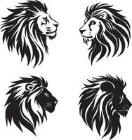 Logo auf ein transparent Hintergrund einschließlich ein Löwen Kopf Vektor Illustration -001