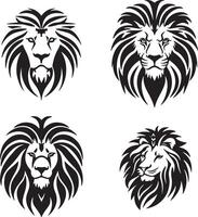 Logo auf ein transparent Hintergrund einschließlich ein Löwen Kopf Vektor Illustration -003