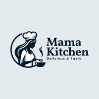 modern Frauen Küche Koch Logo Ideal zum Essen Unternehmen vektor
