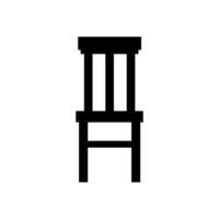 stol illustrerade på vit bakgrund vektor
