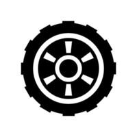 Auto Reifen illustriert auf Weiß Hintergrund vektor
