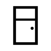 Tür auf weißem Hintergrund dargestellt vektor