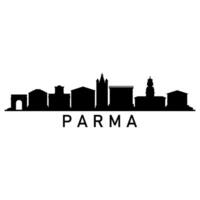 parma horisont illustrerade på vit bakgrund vektor