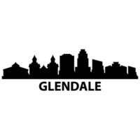 glendale horisont illustrerade vektor