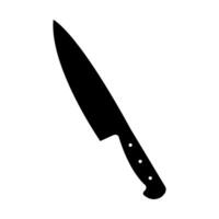 Küche Messer auf Weiß Hintergrund vektor