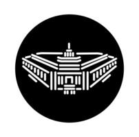 indisch Parlament Gebäude Vektor Symbol