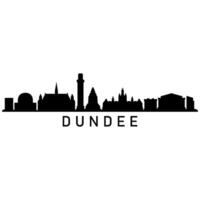 Dundee Horizont auf Weiß Hintergrund vektor