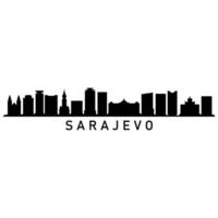 illustriert Sarajevo Horizont vektor