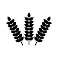 Weizen illustriert auf weißem Hintergrund vektor